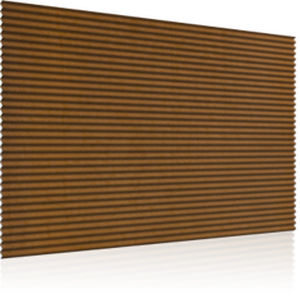 revestimiento de fachada de acero COR-TEN® / acanalado / en placas / para fachada ventilada
