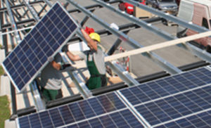 cubierta para aparcamiento de metal / profesional / con paneles fotovoltaicos integrados