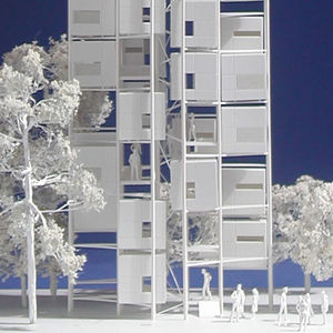 edificio prefabricado / modular / de acero / para vivienda comunitaria