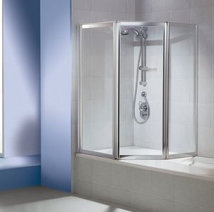 mampara de bañera plegable