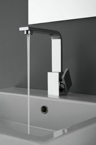 grifo monomando para lavabo / de metal cromado / de níquel / de baño