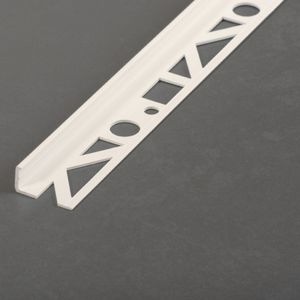 perfil de acabado de PVC / para baldosas / para ángulo exterior / para moqueta