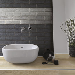 baldosa de pared / de gres porcelánico / mate / con relieve