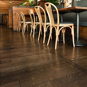 parquet multicapa / macizo / para pegar / de roble
