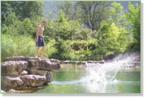 piscina enterrada / de piedra / biológica / de exterior