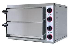 horno eléctrico / para uso profesional / para pizzas / con 2 cámaras
