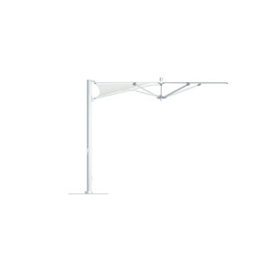 sombrilla con soporte lateral / profesional / de tela / de aluminio
