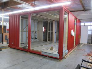 casa contenedor / moderna / de metal / ecológica