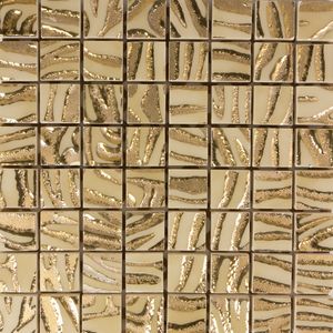 mosaico de interior / de pared / de gres porcelánico / cuadrado