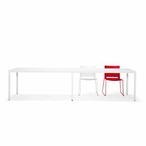 mesa de reuniones / moderna / de HPL / de vidrio lacado