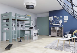 habitación para niños azul / unisex