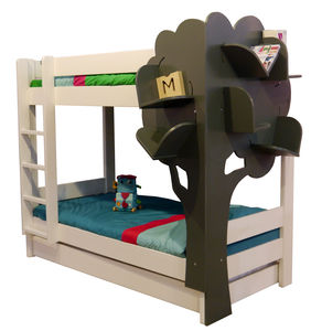 biblioteca moderna / de madera / para niños