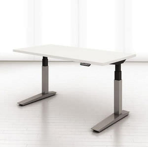 escritorio de metal / de material laminado / moderno / para el sector servicios