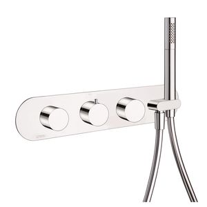 grifo monomando para ducha / de pared / de metal cromado / termostático