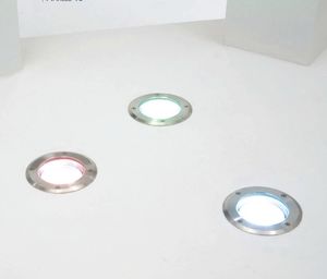 luminaria empotrable de suelo / LED / redonda / de exterior
