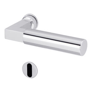 manilla de puerta / de metal / moderna / con cerradura integrada