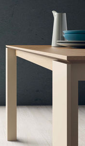 mesa de comedor moderna / de madera / de cerámica / de vidrio lacado