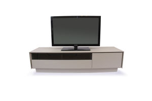 mueble de televisión de estilo moderno / modulable / de madera / de cristal
