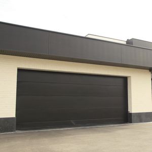 puertas de garaje seccionales / acero inoxidable / de espuma de poliuretano / automáticas