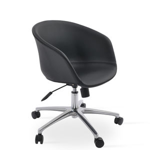 silla de oficina moderna / con ruedas / con patas en forma de estrella / con reposabrazos
