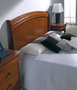 cabecero para cama doble / de estilo victoriano / de haya / de nogal