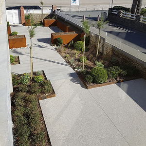 borde de jardín / de separación / para paisajismo / de acero COR-TEN®