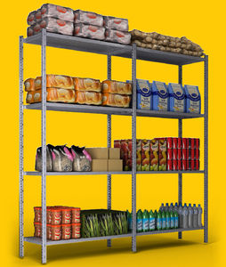estantería profesional para almacenamiento / de mercancías / estándar / de metal