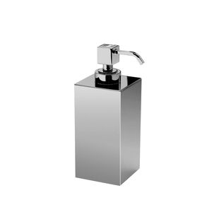 dispensador de jabón para el sector servicios / de libre instalación / de latón / manual