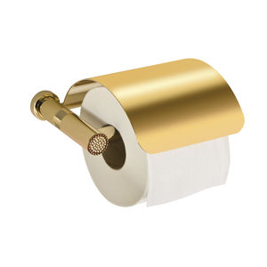 dispensador de papel higiénico de pared / de latón / para el sector servicios