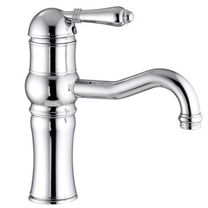 grifo monomando para lavabo / de latón / de baño / con 1 orificio