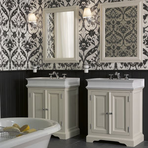 mueble de lavabo de pie / de madera / de cerámica / clásico