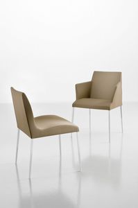 sillón moderno / de tela / de acero / Bridge