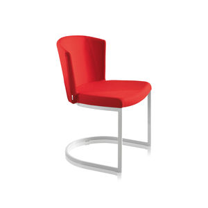 silla moderna / tapizada / cantilever / de tejido