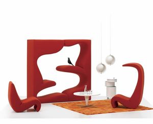 sillón de diseño orgánico / de tela / para niños / de Verner Panton