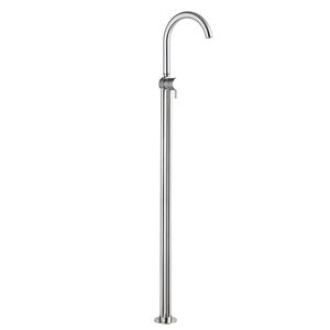 grifo monomando para lavabo / para suelo / de acero inoxidable / para baño
