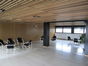 panel acústico de madera / para techo / para auditorio