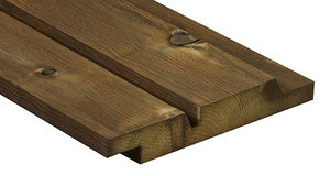 revestimiento de fachada de madera de frondosa / liso / de panel / sostenible