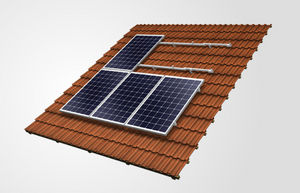 estructura de soporte para tejado inclinado / para cubierta de tejas / para techo / para aplicaciones fotovoltaicas