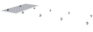 estructura de soporte para tejado inclinado / para cubierta plana / para techo / para aplicaciones fotovoltaicas