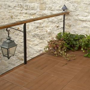 solería de hormigón / anticongelante / antideslizante / aspecto madera