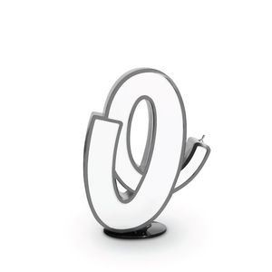 lámpara de pie / de diseño original / de aluminio / de fibra acrílica