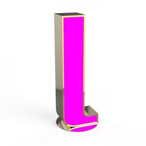 lámpara de pie / de diseño original / de latón pulido / de fibra acrílica