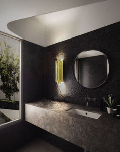 aplique Art Deco / de latón / LED / hecho a mano