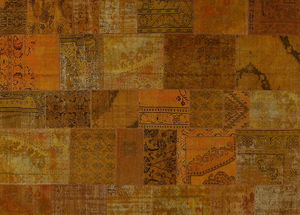 alfombra moderna / patchwork / de lana / de algodón