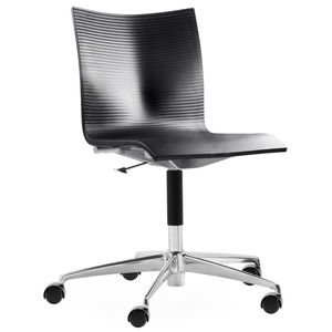 silla de oficina moderna / con ruedas / con patas en forma de estrella / tapizada