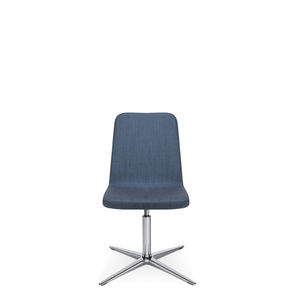 silla de visita moderna / tapizada / con patas en forma de estrella / de tejido