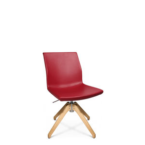 silla de visita moderna / tapizada / con patas en forma de estrella / de tejido