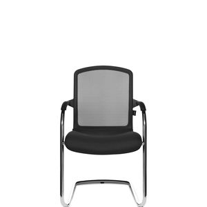 silla de visita moderna / con reposabrazos / tapizada / apilable