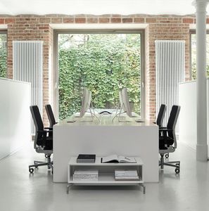 sillón de oficina moderno / en malla / de cuero / de acero