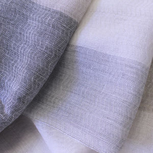 tela para cortinas / de rayas / de lino / de fibra acrílica